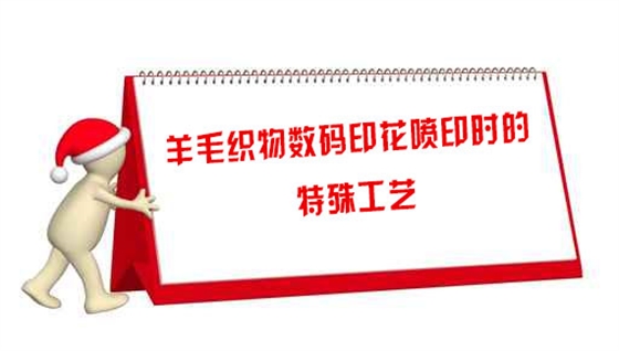 羊毛織物數碼(mǎ)印花噴印時的(de)特殊工藝